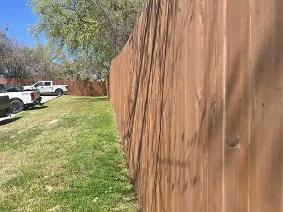 Wood privacy fence &mdash; Weatherford, TX